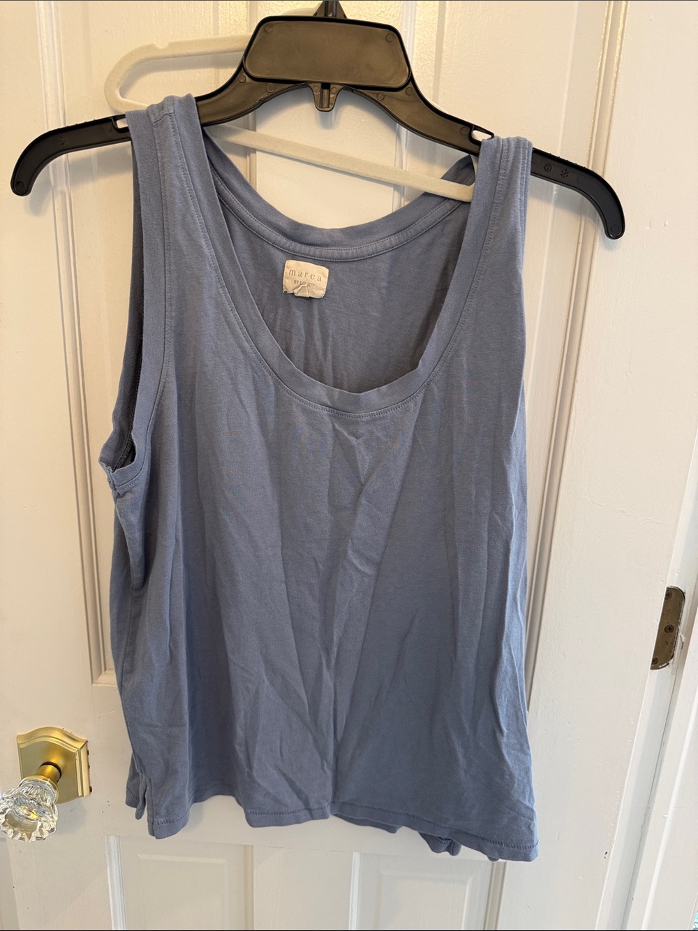 Marce Easy Scoop Neck Tank Top - Light Blue